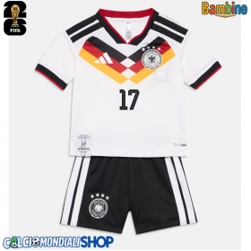 Maglie da calcio Germania Florian Wirtz #17 Prima Maglia Bambino Mondiali 2026  Manica Corta (+ Pantaloni corti)